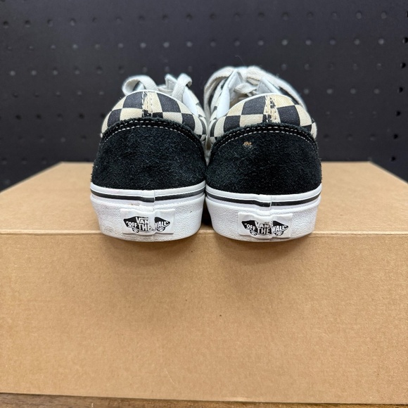 Used W/O Box! Women's Vans Old Skool Classic Black & White Checkered Size 6 - Picture 4 of 6